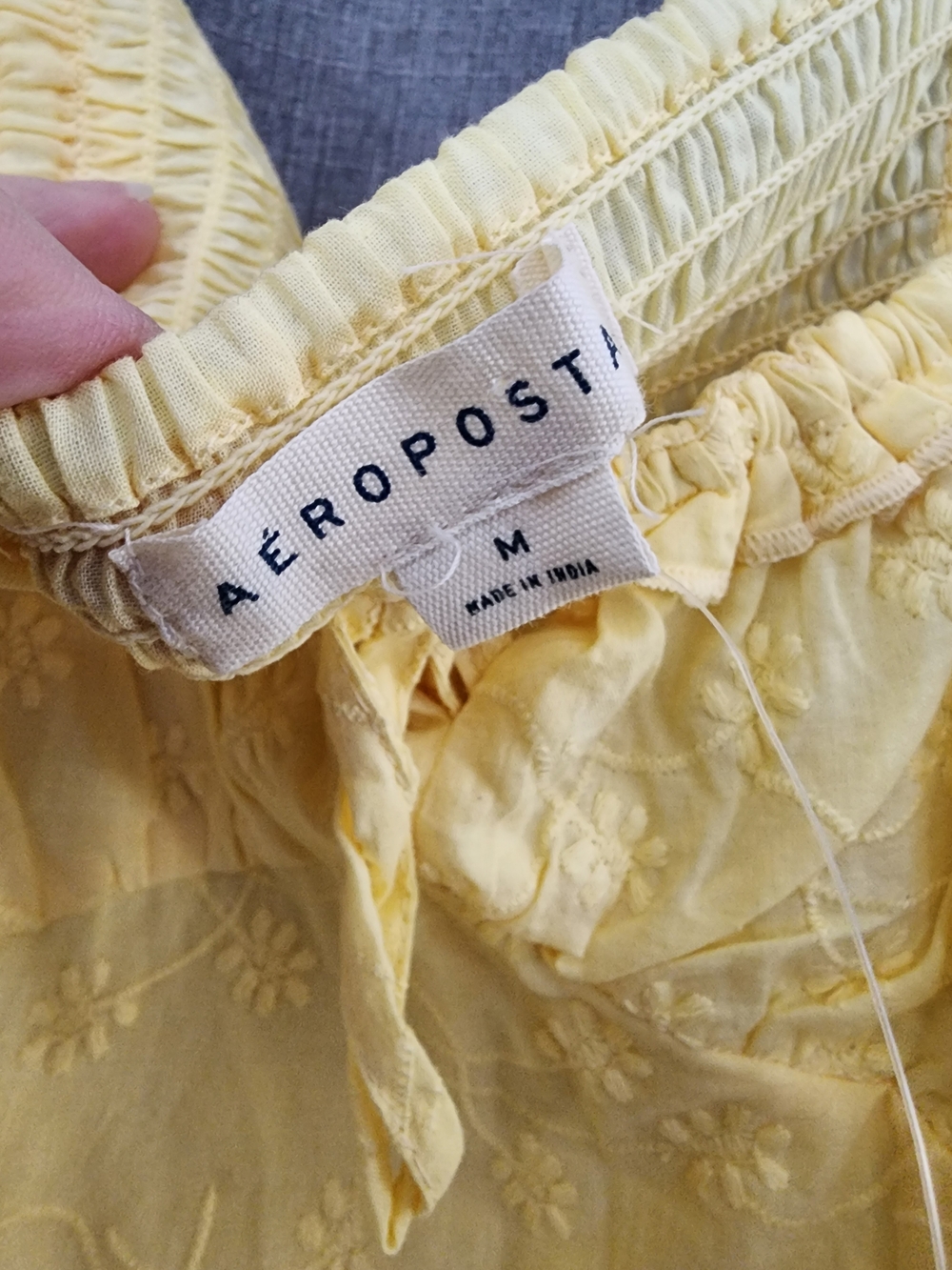 NWT Yellow Embroidered Ruffle Sundress - Picture 4 of 5